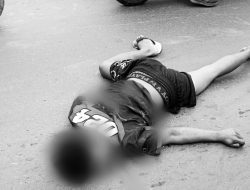 Pemotor Tewas Dilindas Truk di Jalinsum Tanggal Kota Padangsidimpuan