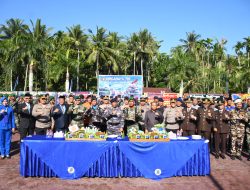 Soliditas TNI-Polri, Polres Tanjungbalai Ikuti Upacara Peringatan HUT TNI ke 80