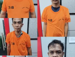 Lima Pengedar Sabu Disergap Polrestabes Medan di Perumahan Ganda Asri Biru Biru