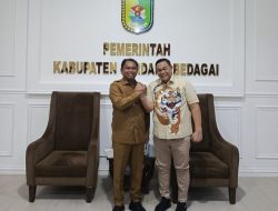 M Dahnil Ginting Ketua Yayasan Mapel Sumut Audiensi Ke Bupati Sergai