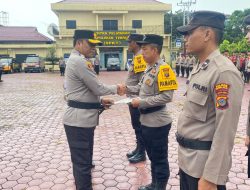 Pimpin Apel Pelantikan dan Peresmian Pamapta, Ini Kata Kapolres Tanjungbalai