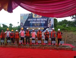 Dukung Program MBG, Polsek STR Hadiri Peletakan Batu Pertama Pembangunan Dapur SPPG