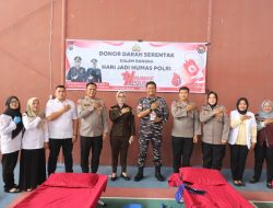 Sambut HUT ke-74 Humas Polri, Polres Tanjungbalai Gelar Donor Darah
