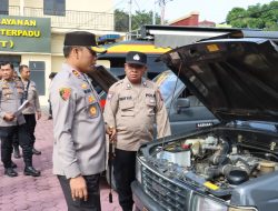 Kapolres Tanjungbalai Periksa Kondisi dan Kelayakan Randis