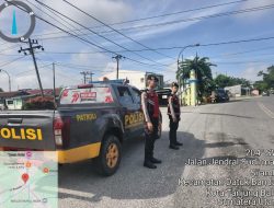 Jaga Keamanan Kota Tanjungbalai, Sat Samapta Lakukan Patroli