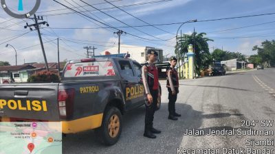 Jaga Keamanan Kota Tanjungbalai, Sat Samapta Lakukan Patroli