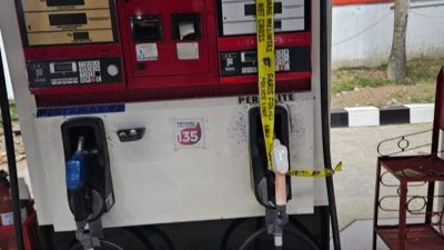 Pertamina Patra Niaga Sumbagut Segel dan Stop Pasokan Pertalite ke SPBU PT Tanjung Migas di Tanjung Morawa