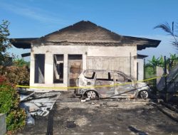 Rumah Bidan Ludes Terbakar di Tanjung Morawa, Seorang Mahasiswi Tewas