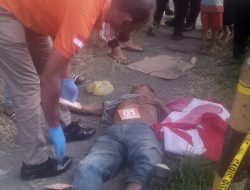 Mayat Pria Tanpa Identitas Ditemukan Dipinggir Jalan Simpang Kayu Besar Tamora