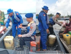 Jumat Berkah, Sat Polairud Tanjungbalai Berbagi Rezeki kepada Nelayan