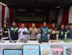 Polrestabes Bongkar Tren Baru Narkoba di Medan: Liquid Vape Hingga Kokain, 50 Kg Sabu Dimusnahkan
