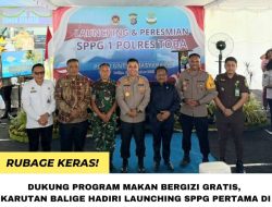 Dukung Program MBG, Karutan Kelas IIB Balige Hadiri Peresmian SPPG 1 Polres Toba