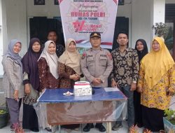 Humas Polres Rayakan HUT ke-74  di SMK 5 Tanjungbalai