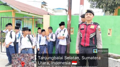 Cegah Knalpot Brong dan Bullying, Personil Polres Tanjungbalai Sambangi Pelajar