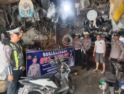 Operasi Zebra Toba 2025, Sat Lantas Polres Tanjungbalai Sasar Bengkel Motor