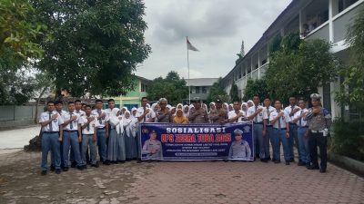 Satlantas Polres Tanjungbalai Sosialisasi Operasi Zebra Toba 2025 Kepada Pelajar