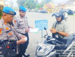 Operasi Zebra Toba 2025, Sipropam Polres Tanjungbalai Razia Internal
