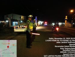 Sat Lantas Polres Tanjungbalai Sisir Titik Rawan Balap Liar dan Kejahatan Jalanan