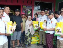 Wabup Lom Lom Suwondo Salurkan Bantuan Untuk Warga Terdampak Banjir