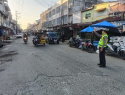 Lancarkan Arus Lalu Lintas, Sat Lantas Polres Tanjungbalai Gatur Pagi