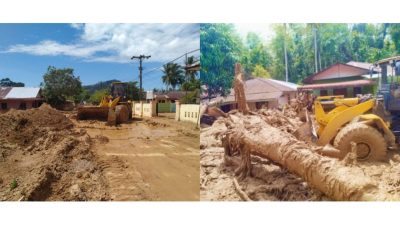 PUPR Tapteng Kerahkan Alat Berat Perbaiki Akses