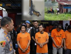 Grebek Kampung Narkoba Tembung, Motor Polisi Dibakar, Empat Pelaku Ditangkap