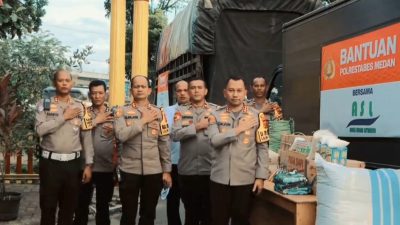 Polrestabes Medan Kembali Bantu Warga Terdampak Banjir di Tapsel dan Langkat