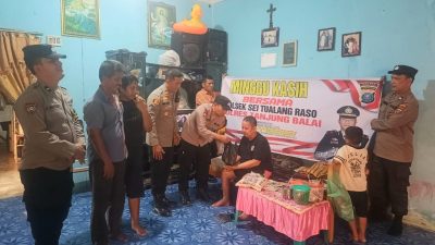 Peduli Sesama, Polsek Sei Tualang Raso Gelar Minggu Kasih