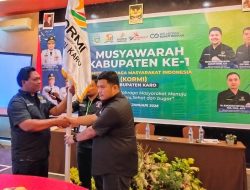 Maha Sendi Milala Terpilih Aklamasi Ketua KORMI Kabupaten Karo  Periode 2026-2030
