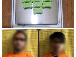 Edarkan Ekstasi di Kampung Sendiri, Dua Pria Dibekuk Satresnarkoba Polres Binjai