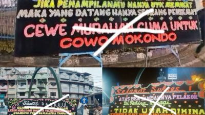 Satpol PP Tertibkan Papan Bunga di Bundaran Air Pancur Kota Tebingtinggi, FKDM: Sudah Tepat dan Perlu Konsisten