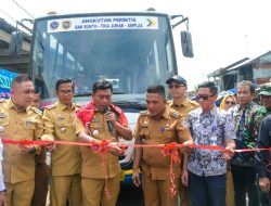 Jawab Kebutuhan Masyarakat, Dua Bus Perintis Resmi Beroperasi di Deli Serdang