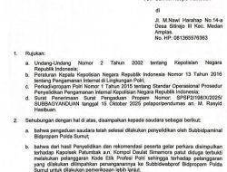 Diduga Terbukti Langgar Kode Etik Polri, Kapolda Dan Kapolrestabes Medan Diminta Evaluasi Kapolsek Patumbak