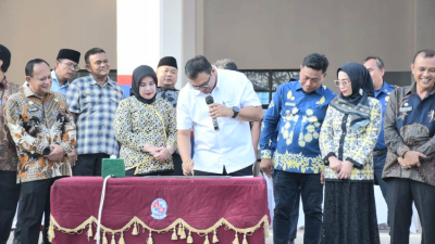 Tepat Satu Tahun Pimpin Deli Serdang, Bupati Dan Wakil Resmikan Kantor Damkar