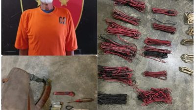 Maling Kabel Bobol Kantor Lurah Bandar Senembah, Pelaku Tertidur Pulas di Sofa