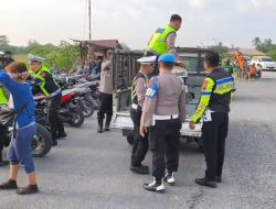 Patroli Asmara Subuh di Binjai, 21 Sepeda Motor Diamankan Satlantas Polres Binjai