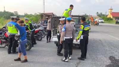 Patroli Asmara Subuh di Binjai, 21 Sepeda Motor Diamankan Satlantas Polres Binjai