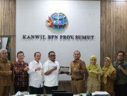 Pemko Tanjungbalai Kunjungi Kanwil BPN Sumut, Koordinasikan Pengelolaan Pulau di Alur Sungai