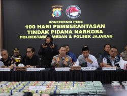 100 Hari Berantas Narkoba, Polrestabes Medan Ungkap 150 Kg Sabu 60 Ribu Ekstasi Dan 718 Tersangka