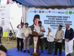 Mendagri dan Menteri PKP Serahkan 120 Unit Huntap di Tapsel, Bukti Negara Hadir untuk Rakyat