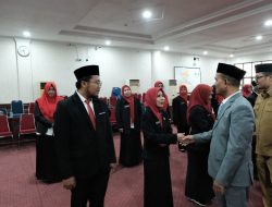 Wali Kota Tanjungbalai Kukuhkan 11 Kepsek dan 11 Pejabat Fungsional