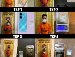Enam Pelaku Pengedar Narkoba Dari Berbagai TKP Diringkus Polres Binjai