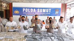 Polresta Deli Serdang Bongkar Jaringan Narkoba Internasional, Barang Bukti 57 Miliar