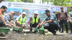 Bupati dan Wakil Resmikan Pembangunan Kawasan Pedagang dan UMKM Central Deli Serdang
