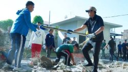 Kapolrestabes Bersama Wali Kota dan Dandim 0210/ Medan Gotong Royong di Stadion Teladan