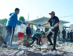 Kapolrestabes Bersama Wali Kota dan Dandim 0210/ Medan Gotong Royong di Stadion Teladan