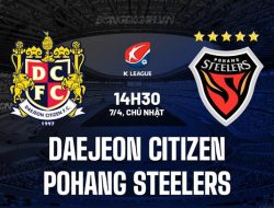 Prediksi  Daejeon Citizen vs Pohang Steelers,  K-League   9 Mei 2026