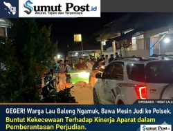 Lau Baleng Melawan!!! Rakyat Jadi Polisi, Bangkai Mesin Judi Diarak ke Mapolsek Simbol Mosi Tidak Percaya
