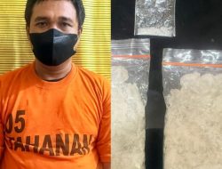 Aksi Kejar-kejaran Berakhir Dramatis, Bandar Sabu 202 Gram Dibekuk Satres Narkoba Polres Binjai