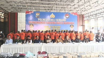 Bupati Asri Ludin Tambunan Apresiasi Pengungkapan Narkoba Polresta Deli Serdang